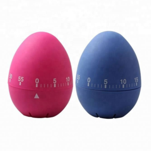 Hot sale egg shape stainless steel dial kitchen egg timer mechanical metal timer Euro dia retro with magnet/metal kitchen timer