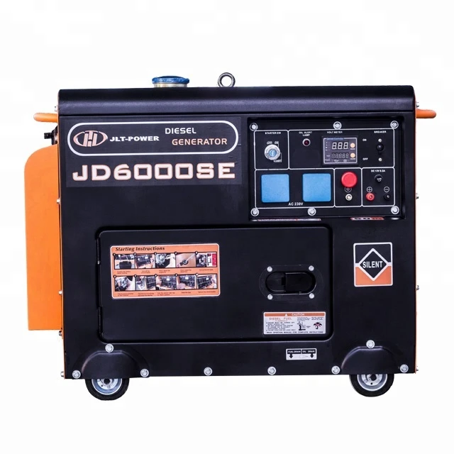 Hot sale! home use generator 3Kw to 10Kw Small diesel silent generator set with good price