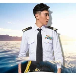 Hot Sale Long Sleeve Airline Pilot Uniform Shirts