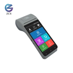 Hot sale portable delivery POS system ZCS Z91 handheld all in one pda printer for restaurant