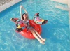 Hot sale pvc custom made cheap inflatable wings red bowknot swimming ring, inflatable  butterfly swim ring
