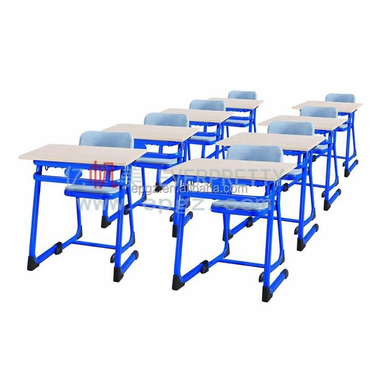 Hot sale school supplies cheap school desk and chair for college