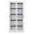 Import Hot sale white glass door bookcase wall cupboards for bedrooms unique 2 steel wardrobe case from China