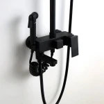 Hot selling Black wall mounted bathroom rain shower