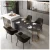 Import Hot selling dining table modern dining room furniture tables extendable size from China
