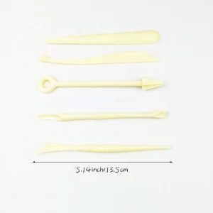 Hot Selling DIY  5-Piece Set of Clay Tools Craft of Pottery Tools Clay Sculpting Knife Tools Set