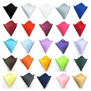 Hot selling suit pocket square / suit pocket towel / Solid handkerchief