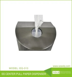 Hot stainless steel center pull wet wipes towel paper dispenser
