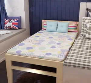 HX-YEC02 2015 new design simple children wood bed customized color children bed