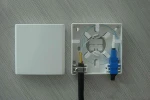 Indoor Wall Mounted 86*86mm Mini 2 Port FTTH Fiber Optic Faceplate