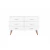 Import Industrial 5 Drawer  White/Black Home Furniture Bedroom Chest Of Drawers Wooden from China