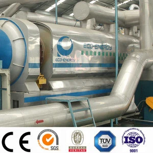 Industrial continuous used rubber recycling machine