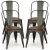 Import Industrial style design gray customizable metal-wood combination restaurant chair from China