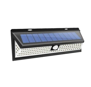 IP65 Waterproof 118 LED solar powered Garden Security Wall Mounted outdoor lights