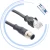 Import Ip67 m12 waterproof connector Ethernet cable 8 pin pole male female m12 cable to RJ45 from China