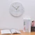 Import Italy Bianco Carrara White Marble Stone and metal/brass Alarm round Wall Clock from China