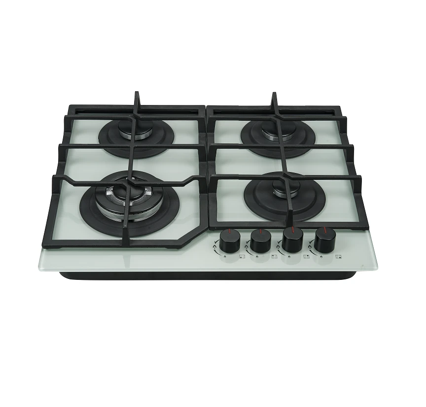 Italy Ceramic Glass Gas Hob 60cm Built-in Cooktop 4 burner Electric ignition