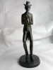 Jazz Band Saxophone Player Resin Bronze Statue Sculpture Musician - HOME DECOR