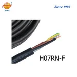 Jinhuanyu brand, copper or tinned copper conductor flexible H07RN-F H05RN-F electric rubber cables meets to VDE0282
