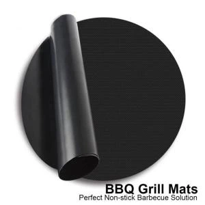 Kitchen Accessories Non Stick Reusable Round BBQ Mat Microwave Oven Grilling Baking Liner Round Barbecue Pad