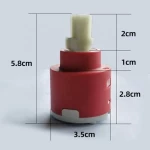 Kitchen and Bathroom Taps Replacement Part 35mm Ceramic Faucet Cartridge