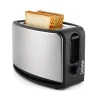 Kitchen Make sandwich Brushed 2 Slice Extra Wide Slot Compact Stainless Steel Electric Bread Toaster
