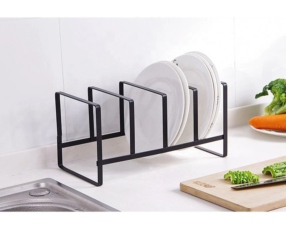 Kitchen Organization Cutting Boards Plate Holder Storage Dish Rack For Table