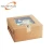 Import Kraft paper 4-pane cup cake box egg tart box with window from China