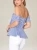 Import Ladies Fancy Fashion Blouse Tops Strapless Stripe Women Sexy Blouse from China