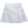 ladies white polyester woven Sports Tennis skorts