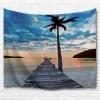 Latest and luxury digital printing fair sea view tapestry