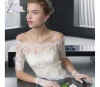 latest fashion cheap wholesale soft lace fabric bridesmaid white wedding dresses