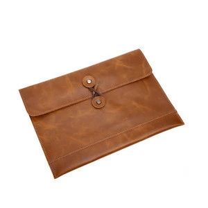 Leathario Leather Envelope Folder Case Portfolio Mens Clutch Portfolio Sleeve Case For Laptop, Document