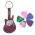 Import leather Guitar Pick holder keychain custom free from China