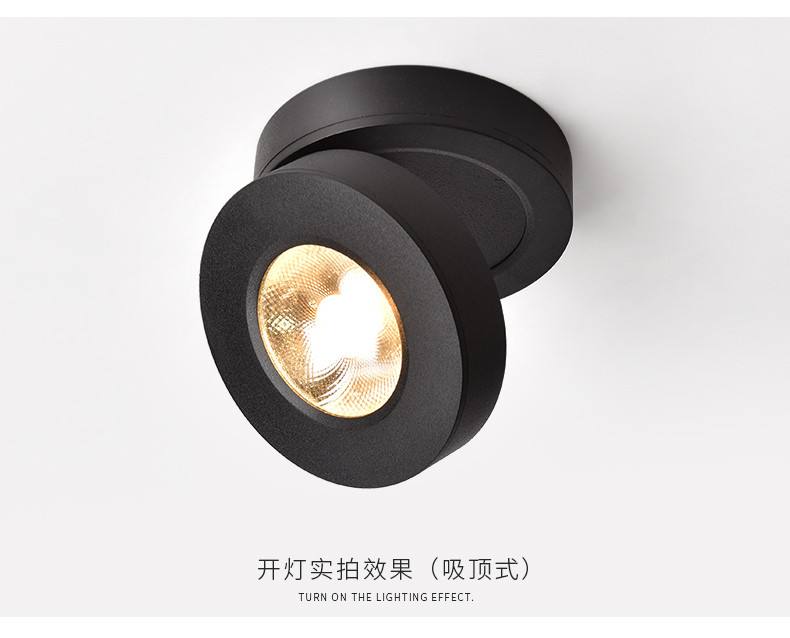 Buy Led Down Light Foldable 360 Degree Rotatable Ceiling Lamp Cob Spot