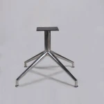 Leisure Restaurant Electroplate Aluminum Alloy Four-star Table-Legs, Fashion Furniture Parts Table Legs Cross-Bonding Table Leg
