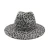 Import Leopard Print Fedora Hats Wholesale 2021 Wide Brim Cheetah Fadora Hats Women Felt Fedora Hats Men from China