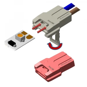 Lighting connector with 2 connector pins 6A 12V 24V led strip light connector