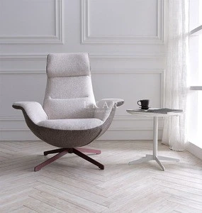 Living Room Fabric Arm Swivel Modern Leisure Chair