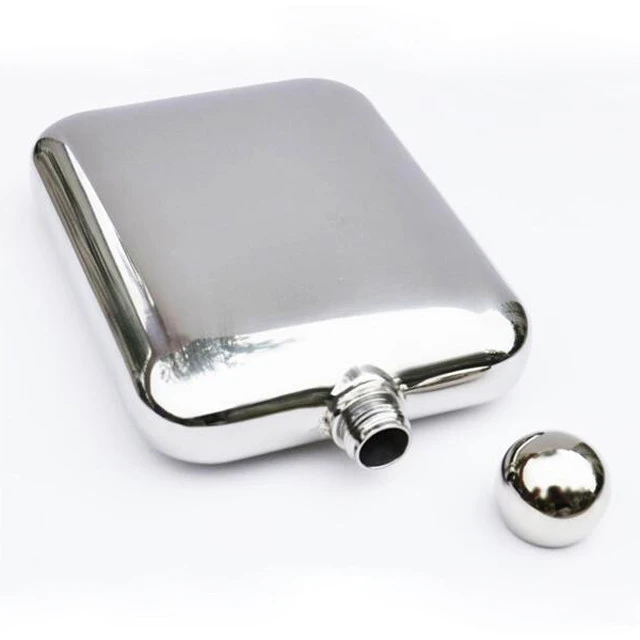 Logo Customized 6oz 304 Stainless Steel Hip Flask Whiskey Alcohol flask