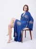 Long Length Embroidery Printed Kimono Robes For Womens Best Selling Handmade Robe Evil Eye Kimono Long Robe Beachwear Cover