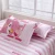 Import lovely pink pather printed kidscartoon bedding textile bedding sets from China