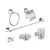 Import Low Price Commercial Chrome Modern Bath Set Bathroom Accessories from China