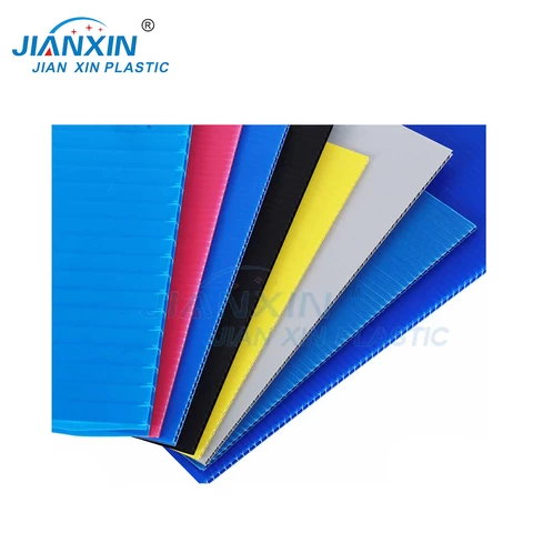 Low price customized hard hollow PP plastic corrugated sheet/board/plate