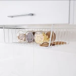 Low price direct wholesale epoxy polyester powder coating closet crane storage Metal under cabinet hanging shelf kitchen