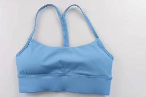 lulu Y shaped back Workout gym wear active crop top Fitness Removable Pads Yoga Bras running sportswear custom sports bra