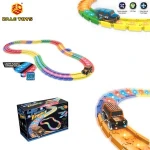 Luminous Magic Slot Car LED Glow Truck Toy With Music
