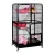 Import Luxury 3 Layers 4 levels Black White Pet Animal Cat House Cages With Wheels from China