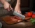 Import Luxury and professional 7" damascus blade kitchen knife from China