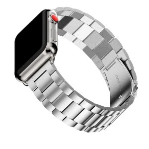 Luxury fashion stainless steel watch band for Apple iwatch strap 38mm 42mm with adapter